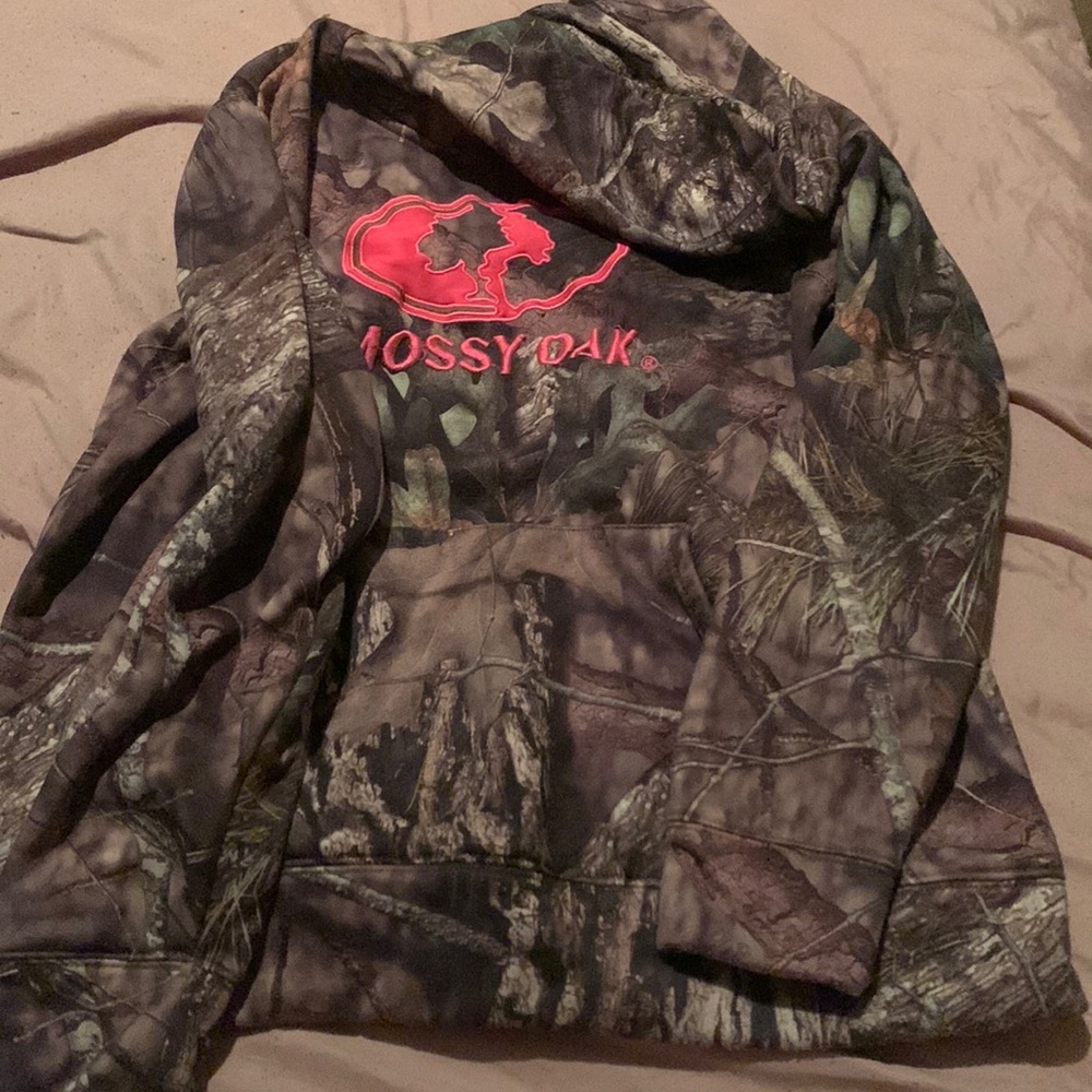 Mossy Oak hoodie, worn quite a bit